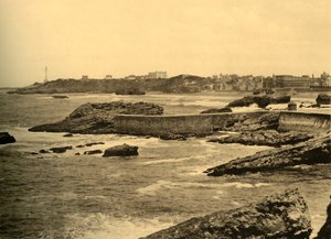 Biarritz - La Digue de la Cafetiere, c1930. af Unbekannt