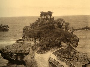 Biarritz - The Rock of Basta, c1930. af Unbekannt