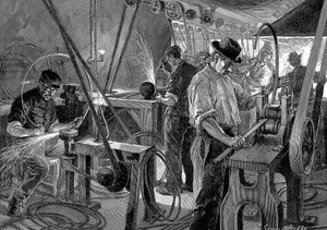 Cykelfremstilling, Frankrig, 1896 af Unbekannt