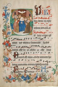 Bifolium fra et Gradual, tysk, slutningen af 1400-tallet. af Unbekannt