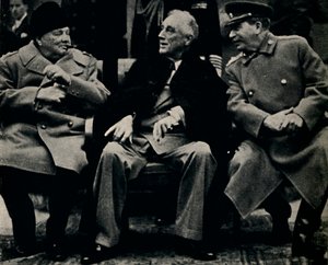 Store tre konference på Krim, februar 1945. af Unbekannt