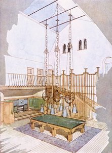 Billard Room, designet af George Walton, fra 