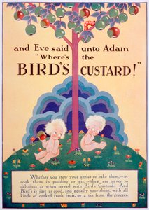 Birds Custard Werbung, 1928