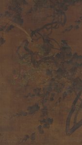 Fugle, vinstokke og blomster, Ming-dynastiet, 1368-1644. af Unbekannt