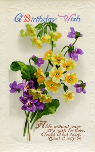 Fødselsdagskort, c1934 af Unbekannt