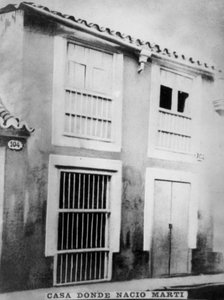 Geburtsort von Jose Julian Marti Perez, 1853-1895, 1920er Jahre von Unbekannt