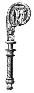 Bishops crozier, katedralen i Metz, 14. århundrede, 1870 af Unbekannt