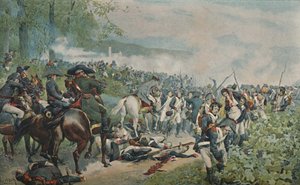Bonaparte tjekker det franske tilbagetog i Marengo, 1800, 1896 af Unbekannt