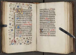 Timebog, ca. 1450 (blæk på vellum) af Unbekannt