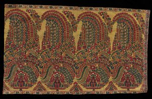 Border Fragment of a Shawl, begyndelsen af 1800-tallet. af Unbekannt