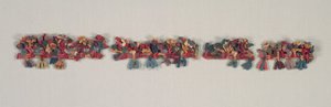 Kantfragment med fugle og blomster, 100 f.Kr.-700. af Unbekannt