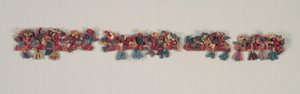 Kantfragment med fugle og blomster, 100 f.Kr.-700. af Unbekannt