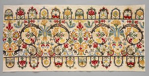 Border Strips of a Skirt, 1600-1700-tallet. af Unbekannt