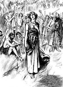 Boudicca Boadicea britiske dronning af Iceni fra det forrige århundrede, der samler sine tropper, ca. 1900 af Unbekannt