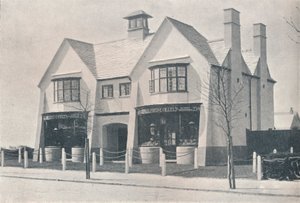 Bournville: to af landsbybutikkerne, af WA Harvey, c1900 1901-1902 af Unbekannt