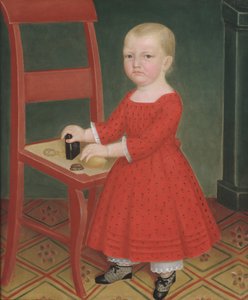 Dreng med blond hår, ca. 1840-50. af Unbekannt