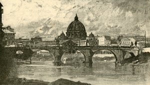 St. Angelos bro, Rom, 1890. af Unbekannt