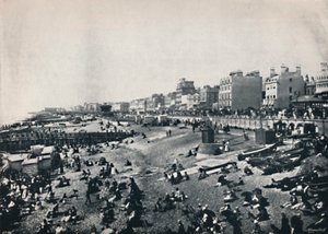 Brighton - A Long Stretch of the Beach, 1895 af Unbekannt