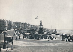Brighton - Indgang til akvariet, viser kædemolen, 1895 af Unbekannt
