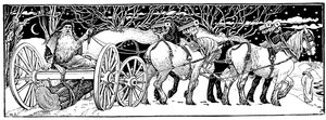 Hjembringer Juleloggen, 1883 af Unbekannt
