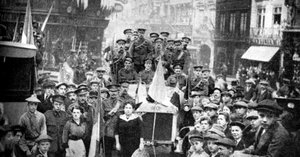 British Expeditionary Force i Rouen, Frankrig, Første Verdenskrig, 1914 af Unbekannt