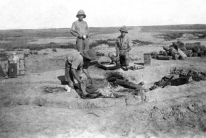 British Army C Company Cooking, Mesopotamien, WWI, 1918 af Unbekannt