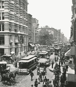 Broadway, New York, USA, 1895. af Unbekannt