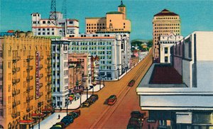 Broadway. San Diego, Californien, c1941 af Unbekannt