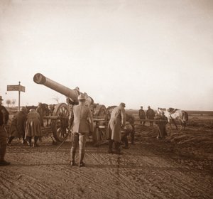 Nedbrudt tungt artilleri, Somme, Nordfrankrig, c1914-c1918 af Unbekannt