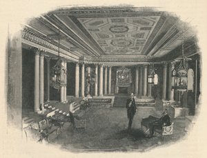 Buckingham Palace: The Marble Hall, 1886 af Unbekannt