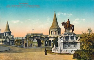 Budapest. - St Stephens-statue, c1900. af Unbekannt