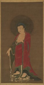 Buddha Amitabha, der stiger ned fra sit rene land, slutningen af det 13. århundrede. af Unbekannt