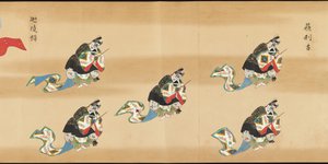 Bugaku Scroll, 1600-tallet. af Unbekannt
