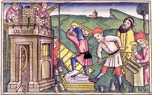 Bygger Babelstårnet af Unbekannt