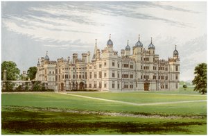 Burghley House, Lincolnshire, hjemsted for Marquis of Exeter, c1880 af Unbekannt