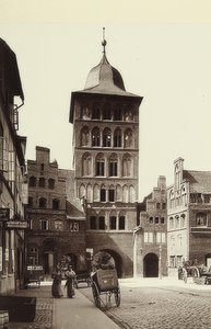 Lübeck Slotsport. Omkring 1900 af Unbekannt
