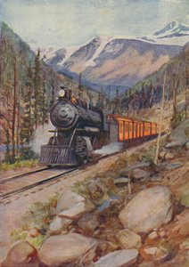 C.P.R. Tog i Rockies, 1924 af Unbekannt