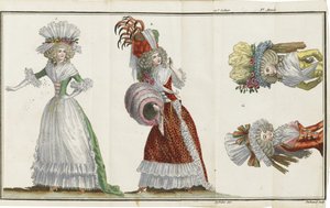 Cabinet des Modes, eller New Fashions, 1786-1788 af Unbekannt