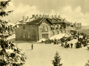 Svævebanestation, Rax-bjergene, Nedre Østrig, c1935. Det af Unbekannt