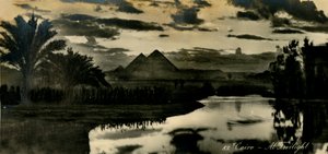 Kairo - Ved Twilight, c1918-c1939. af Unbekannt