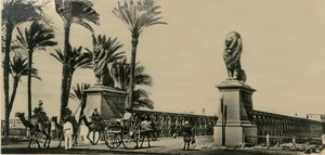 Kairo - Kasr-El-Nil-broen, c1930-c1939. af Unbekannt
