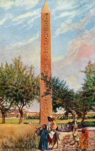 Kairo: Obelisken af Eliopolis, c1918-c1939. af Unbekannt