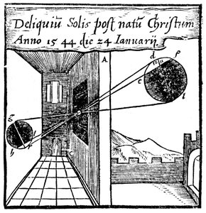 Camera obscura, 1561 af Unbekannt