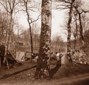 Lejr, Genicourt, Nordfrankrig, c1914-c1918 af Unbekannt