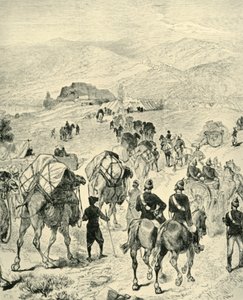 General Roberts lejr ved Thal ved Kuram-floden, 1901. af Unbekannt