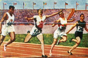 Canadiske sprinter Percy Williams, 1928. af Unbekannt