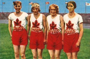 Canadisk hold, kvinders 4x100 meter stafet, 1928. af Unbekannt
