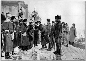 Canadiske tropper er ved at tage af sted til Boerkrigen, 1900 af Unbekannt