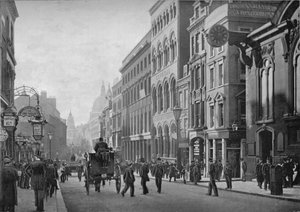 Cannon Street, mod vest, City of London, c1910 1911 af Unbekannt