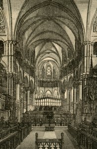 Canterbury Cathedral - The Choir, 1898. af Unbekannt